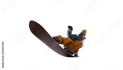 Snowboarder cut out