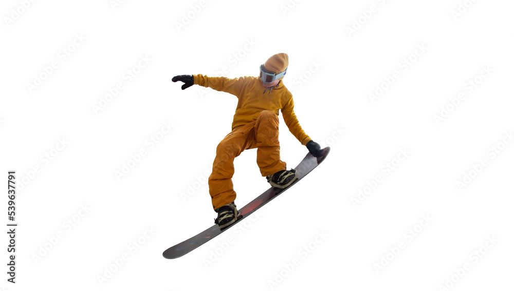 Obraz premium Snowboarder cut out