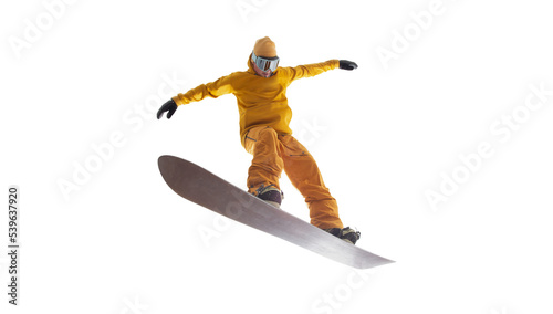 Snowboarder cut out