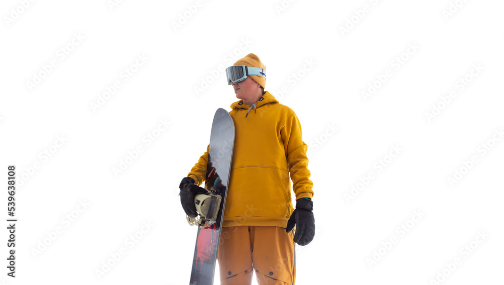 Snowboarder cut out