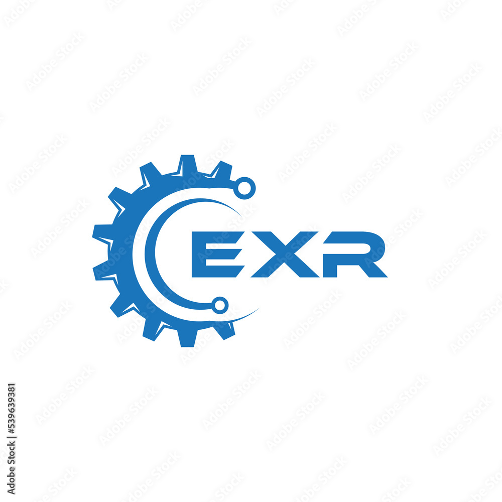 EXR letter technology logo design on white background. EXR creative initials letter IT logo concept. EXR setting shape design.
EXR letter technology logo design on white background. EXR creative initials letter IT logo concept. EXR setting shape design.