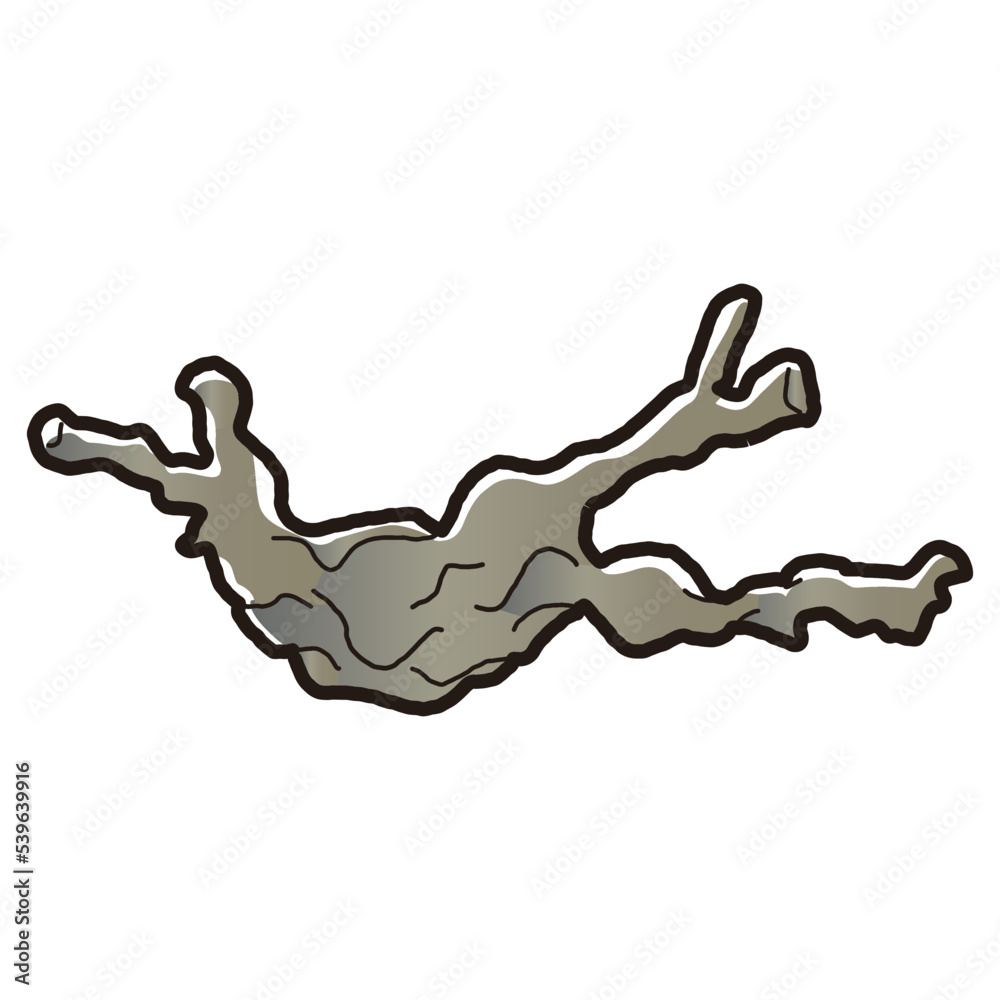 Fototapeta premium 流木のイラスト