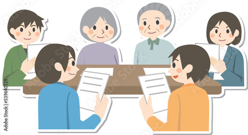 サービス担当者会議　介護　関係者　会議