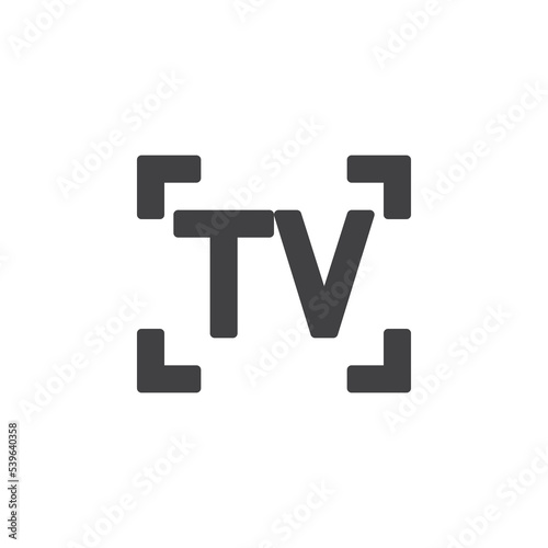 TV camera mode vector icon