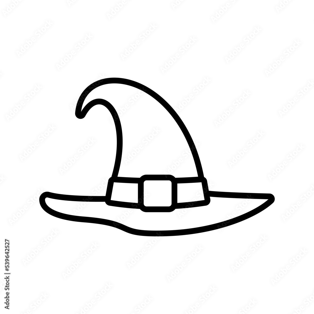 Witch hat icon. sign for mobile concept and web design. vector illustration Witch hat icon. sign for mobile concept and web design. vector illustration