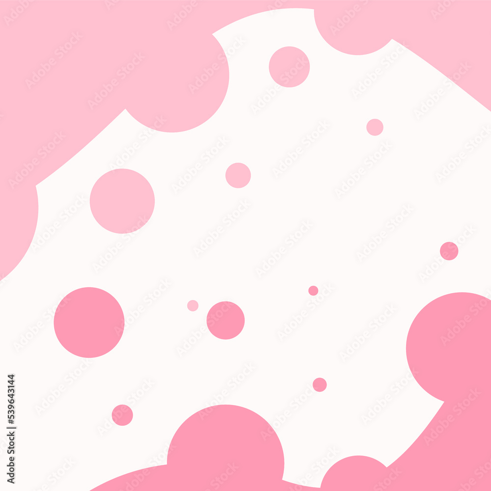 Soft Bubble Flowing Frame Texture, Pastel Pink with white background