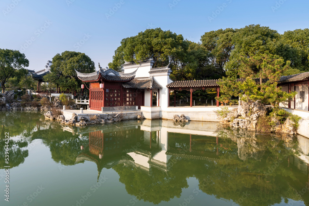A traditional garden in the Jiangnan style