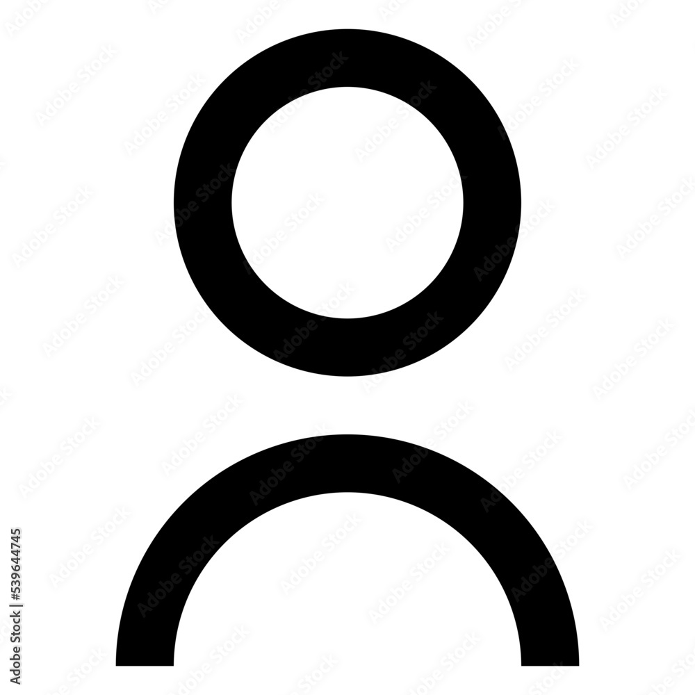 Icon Account With Style Outline Icon Account With Style Outline