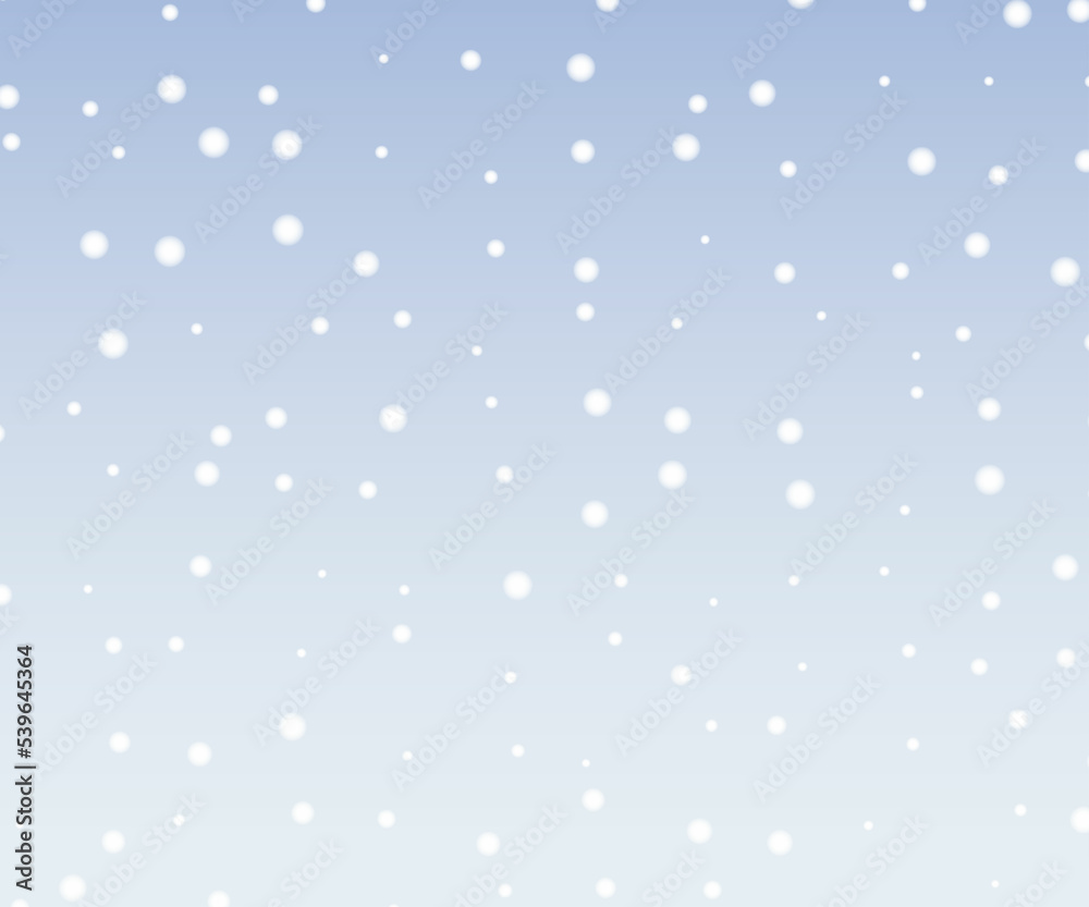 シンプルな雪の背景イラスト素材 冬