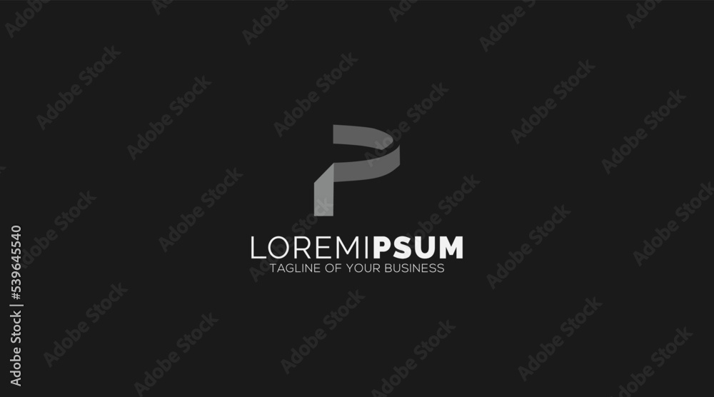 letter P logo vector, alphabet logo template letter P logo vector, alphabet logo template