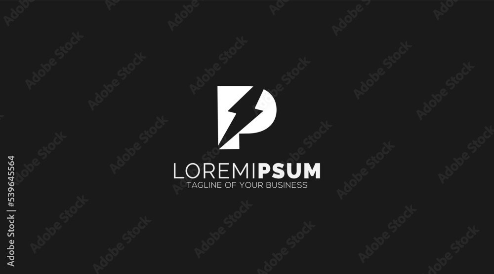 letter P logo vector, alphabet logo template letter P logo vector, alphabet logo template