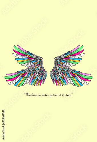 angle wings vector illustration,background with wings