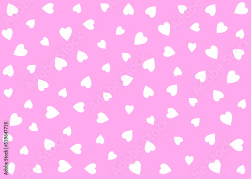 The heart shape on the pink background. design for Valentine's day festival. Vector illustration.