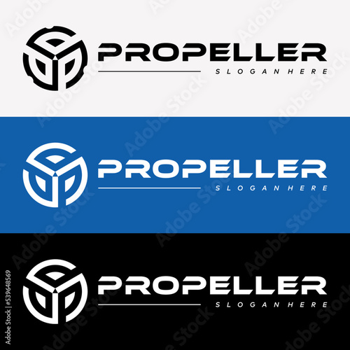 Letter P Monogram Circle Spin Elegant Style Identity Business Logo Design Vector