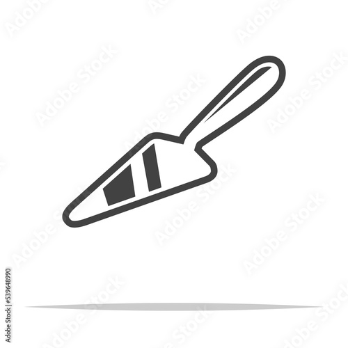 Cake shovel icon transparent vector isolated