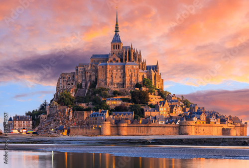 Mont Saint-Michel. Normandy, France. photo