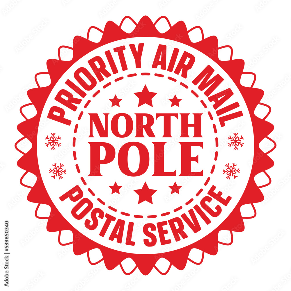 Priority air mail North pole postal service Post Stamps svg Priority air mail North pole postal service Post Stamps svg
