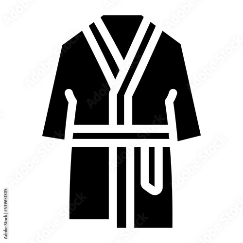 bathrobe glyph icon
