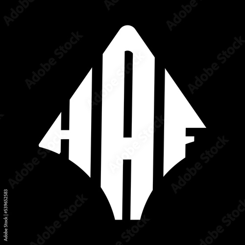 HAF logo. HAF logo letter logo design vector image. HAF letter logo design. HAF modern and creative letter logo. 3 letter logo Vector Art Stock Images.  
