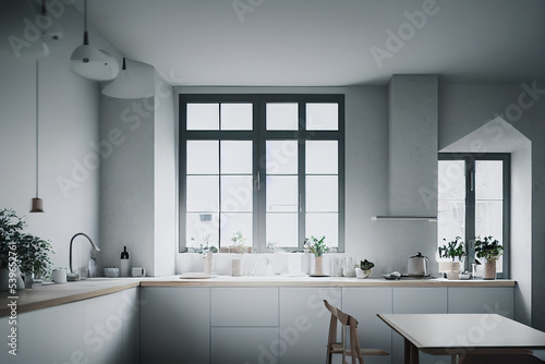 modern kitchen interior