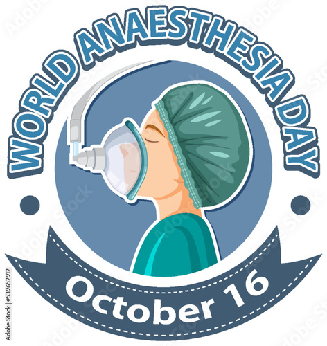 World Anaesthesia Day Logo Concept