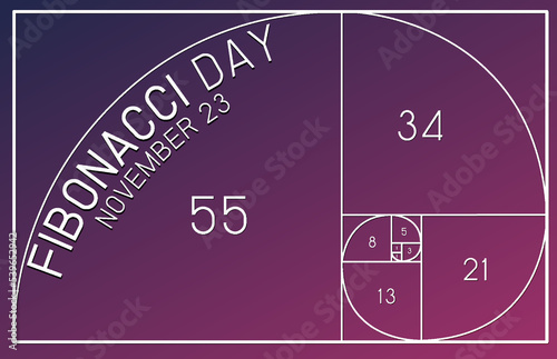 Fibonacci day poster design