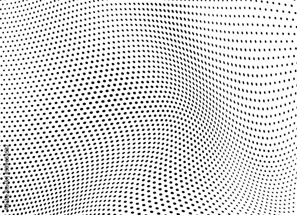 Abstract black and white halftone texture