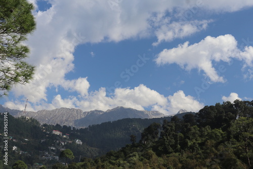 clouds over the mountain