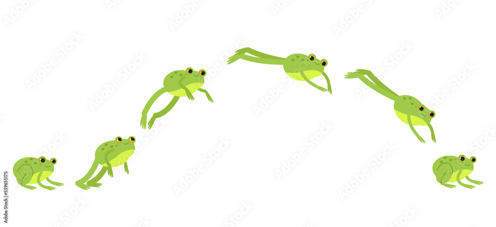 © Anait - Frog jumping animation sequence