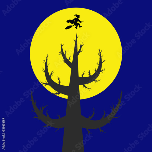 Spider web Halloween background. Vector illustration