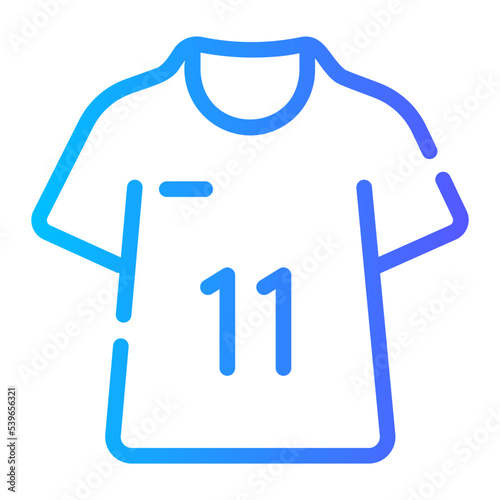 football jersey gradient icon