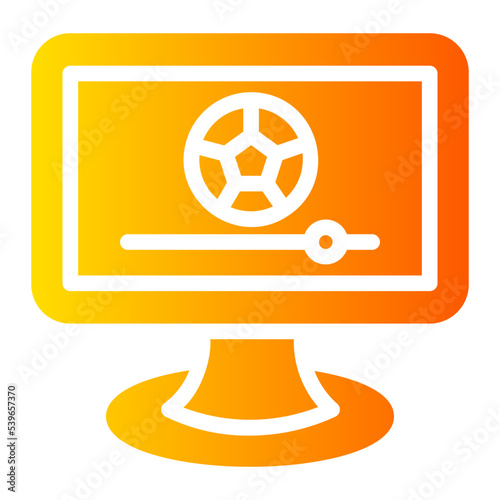 live streaming gradient icon