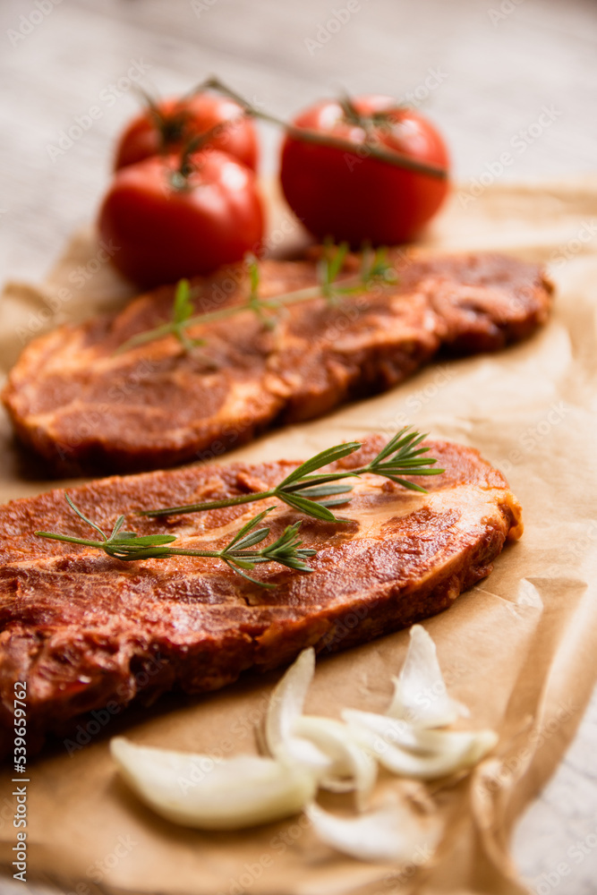 Viande de porc marinée Viande de porc marinée