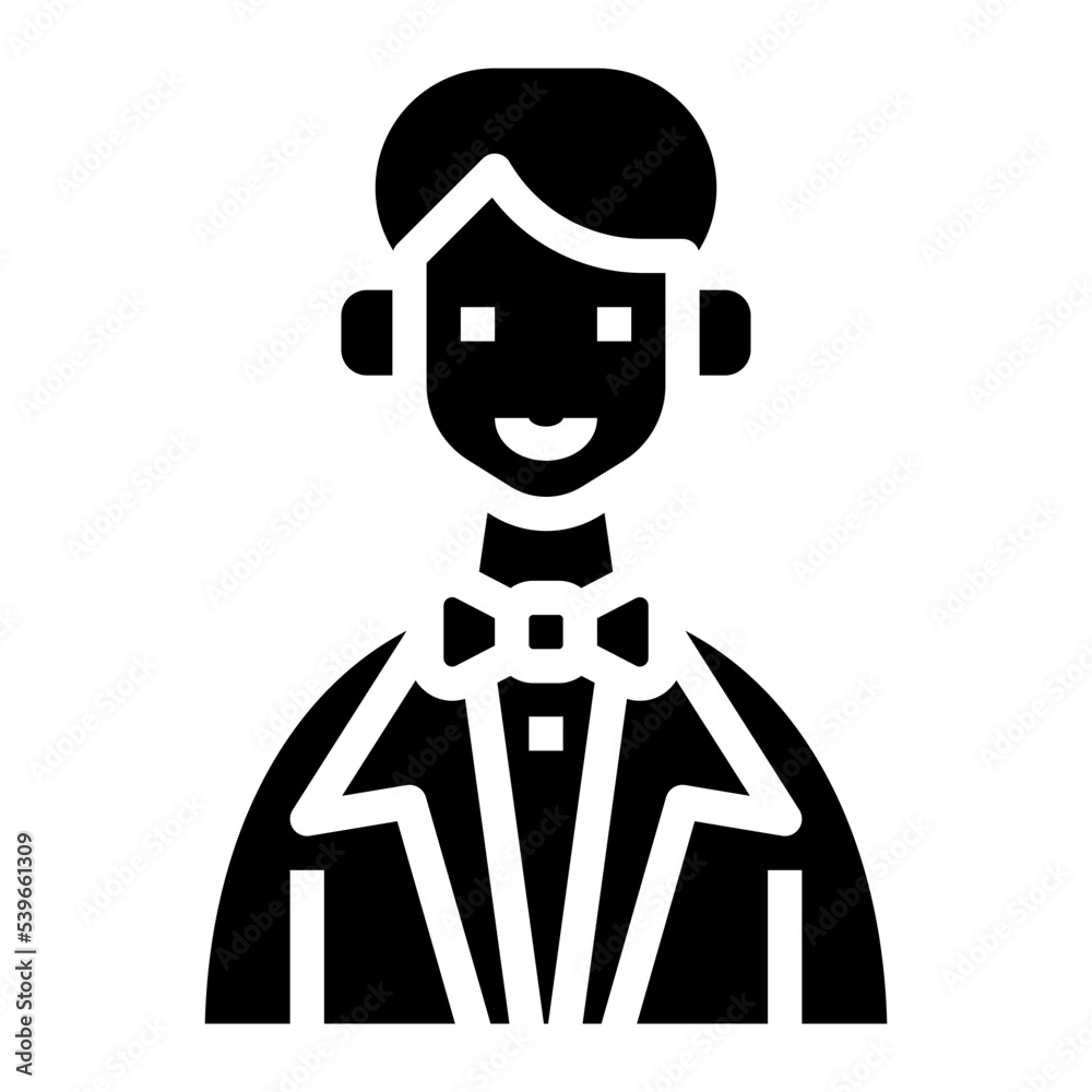 Groom icon symbol element Groom icon symbol element