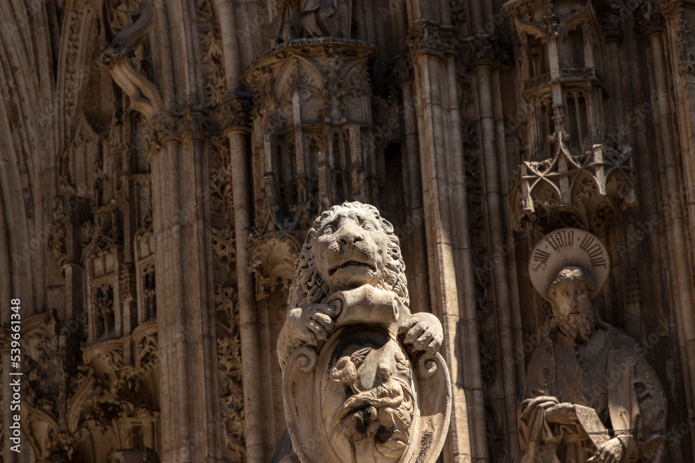 Lion scultpures of the Holy Cathedral Church of Toledo Lion scultpures of the Holy Cathedral Church of Toledo