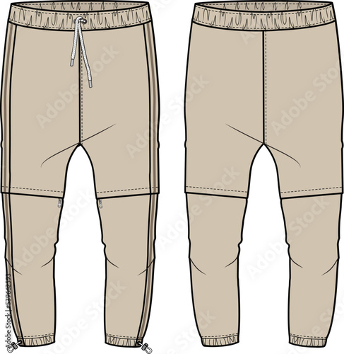 KID BOYS BOTTOM WEAR JOGGERS AND TROSERS VECTOR