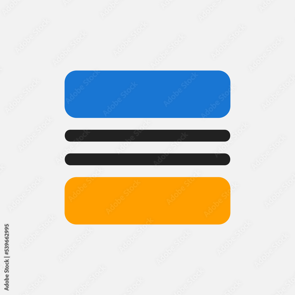 Layout icon in flat style, use for website mobile app presentation Layout icon in flat style, use for website mobile app presentation