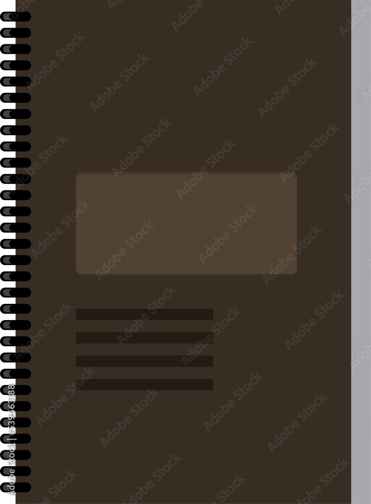 Notebook Illustration. Vector element fashion and Miscellaneous goods Notebook Illustration. Vector element fashion and Miscellaneous goods