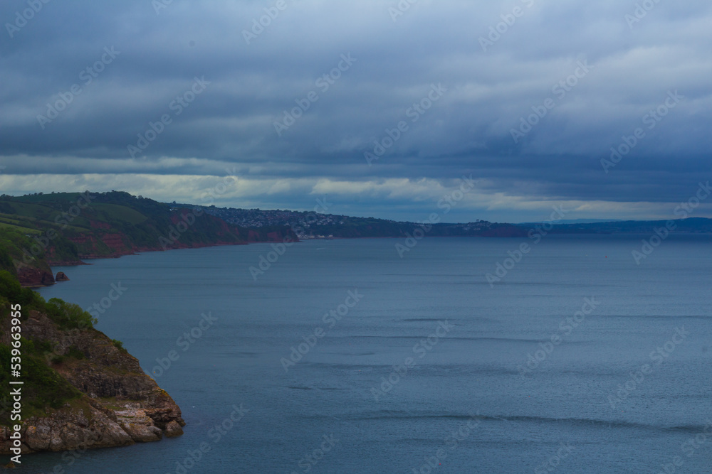 Coast line viewed from above