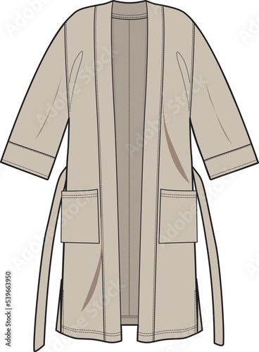 LOUNGE WEAR DRESSING GOWN AND ROBE COAT FOR MEN AND BOYS WEAR VECTOR