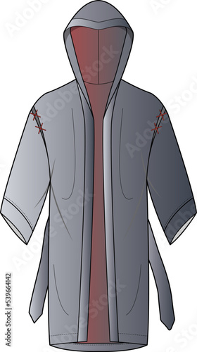 LOUNGE WEAR DRESSING GOWN AND ROBE COAT FOR MEN AND BOYS WEAR VECTOR