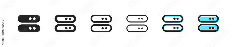 Menu icon. Ui hamburger vector symbol. Simple navigation outline signs. Site burger icons set. Menu blue web sign. List icon, interface element. Menu icon. Ui hamburger vector symbol. Simple navigation outline signs. Site burger icons set. Menu blue web sign. List icon, interface element.