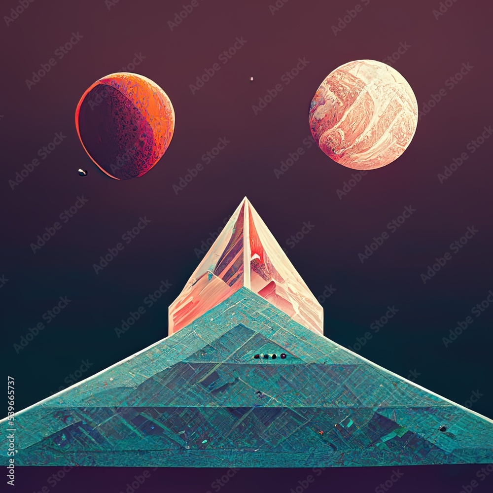 Planet Mercury Cosmos Space Travel Isometric Pixel Art Illustration ...