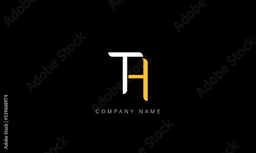 HT, TH Abstract Letters Logo Monogram
