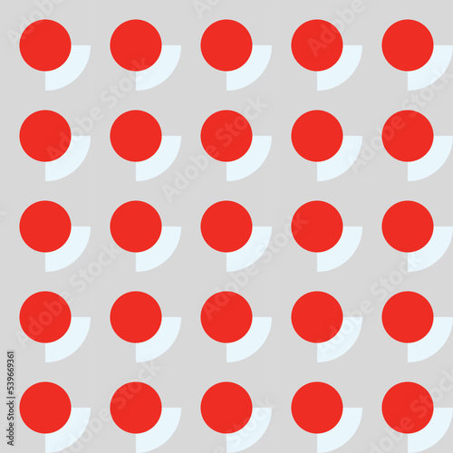 Geometric Circle shape Bauhaus pattern. Vector design and modern colorful art. Abstract Bauhaus design pattern. 