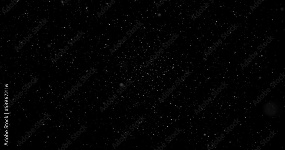 abstract Flying dust particles on a black background 3d rendering