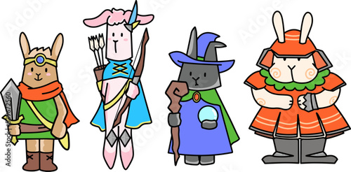 RPG風うさぎ　イラスト
