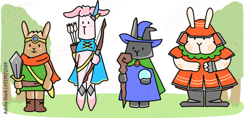 RPG風　うさぎイラスト