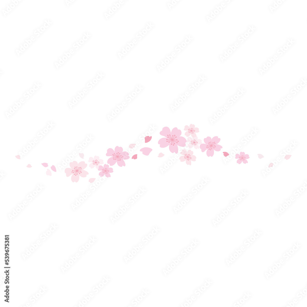 cherry blossom petals border illustration cherry blossom petals border illustration