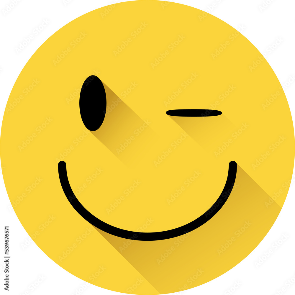 Fototapeta premium Smile Emoji Face Illustration